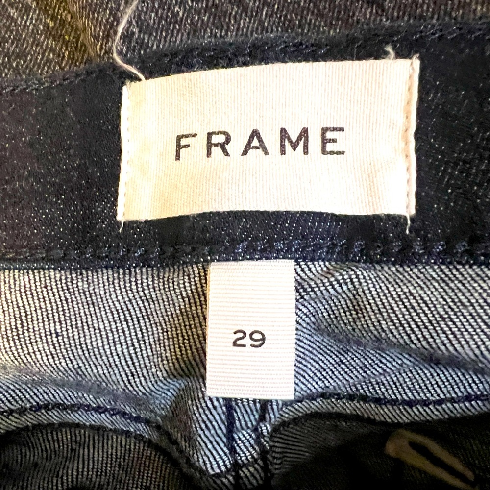 Frame Le Garcon Cropped black jeans size 29
